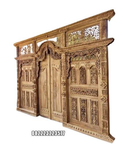 Gebyok Lebar 5 Meter Kayu Jati Ukir Jepara