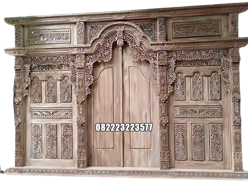 Gebyok Panjang 5 Meter Ukir Jepara Kayu Jati