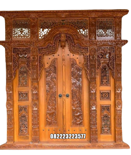 Gebyok Ukir Relief Kayu Jati