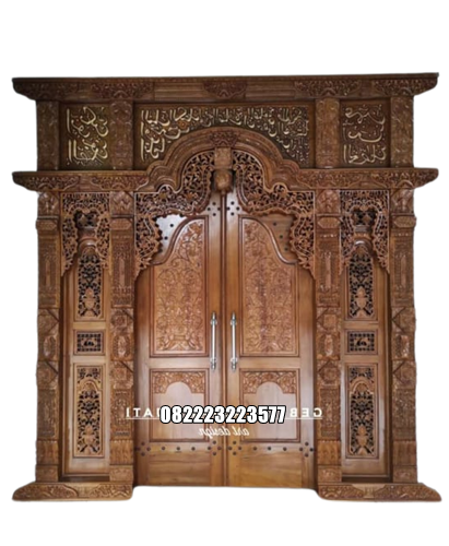Pintu Gebyok Minimalis Ukir Jepara