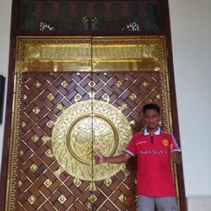 Pintu Nabawi Kuningan Kayu Jati Jepara