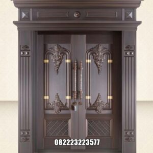 Pintu Rumah Ukir Mewah Motif Klasik Elegan