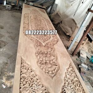 Pintu Jepara Ukir Kayu Jati Tinggi 3 Meter