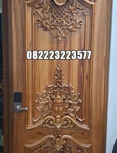 Pintu Kamar Ukir Kayu Jati Jepara Model Klasik Mewah