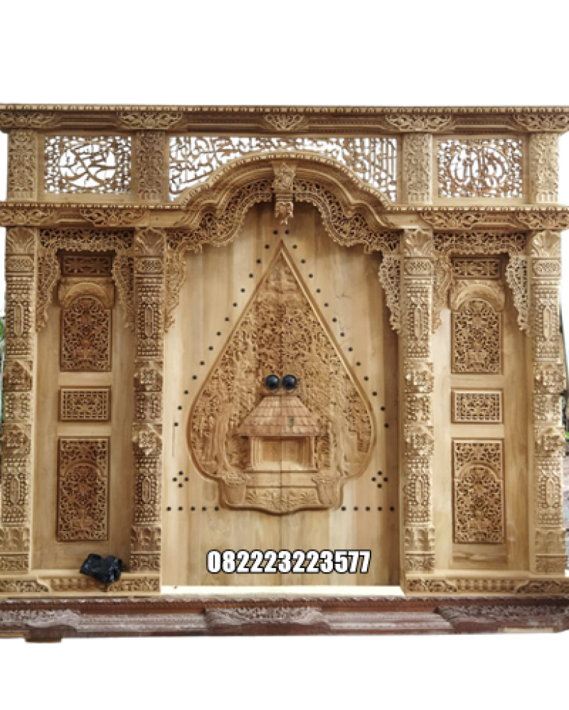 Gebyok Wayang Ukir Jepara Kayu Jati